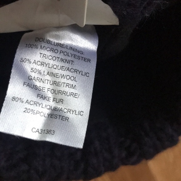 NWT Free People Happy Trails Stripe Pom Beanie Blue main image 2